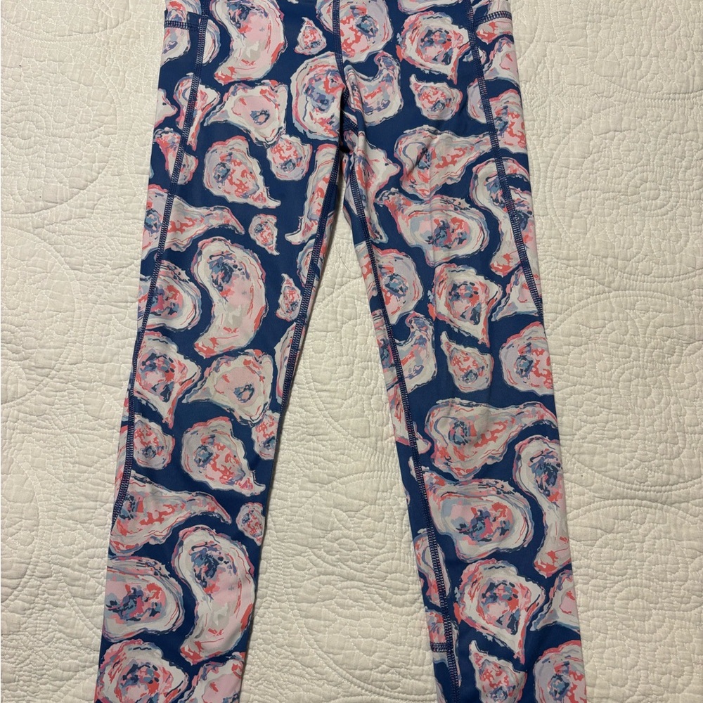 PRODOH girls 6 Kids Printed Oyster Leggings- GUC